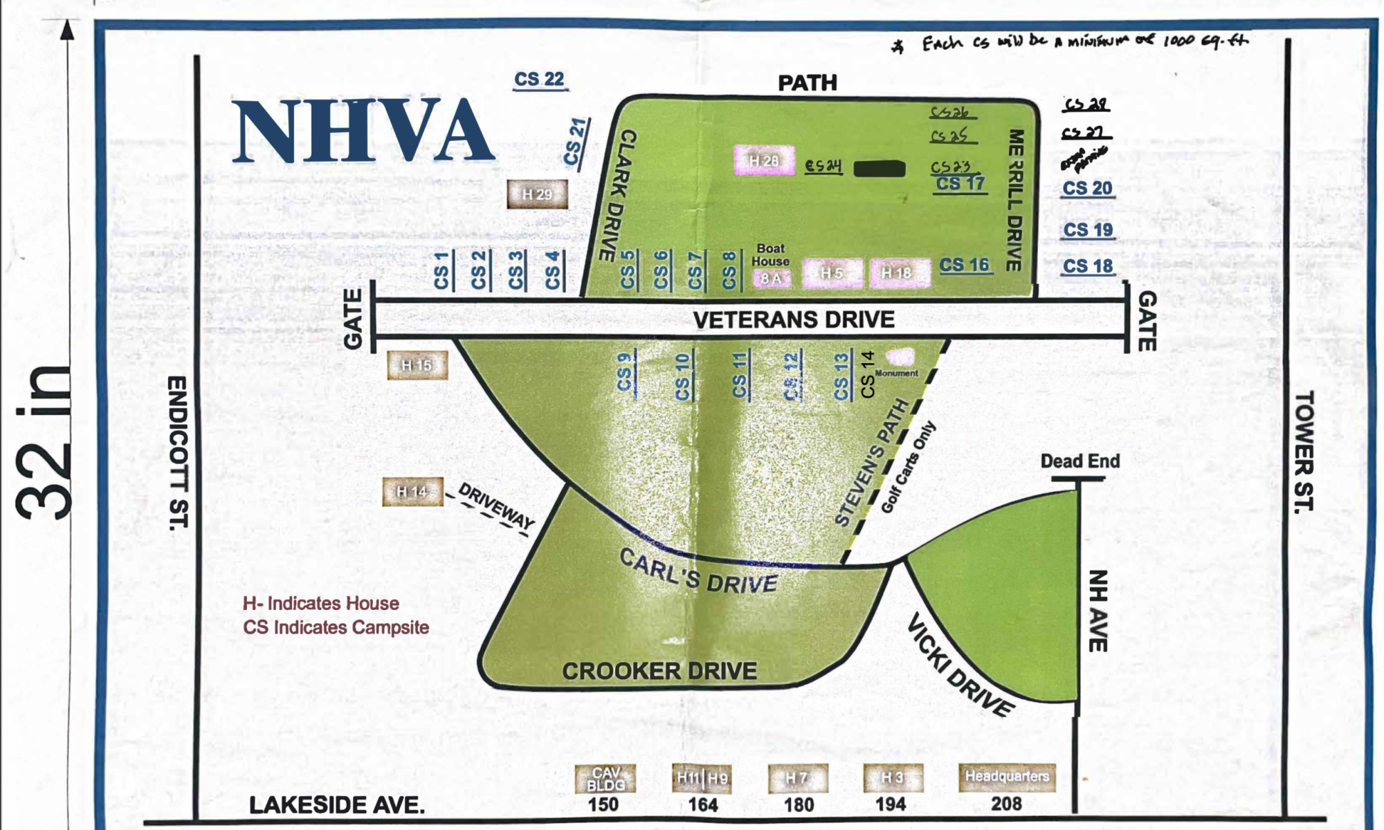 NHVA Cottage & RV Site Plan
